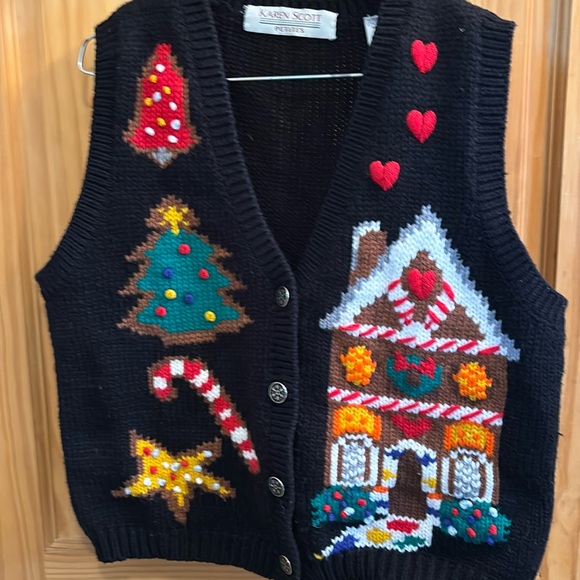 Karen Scott Jackets & Blazers - Christmas Vest